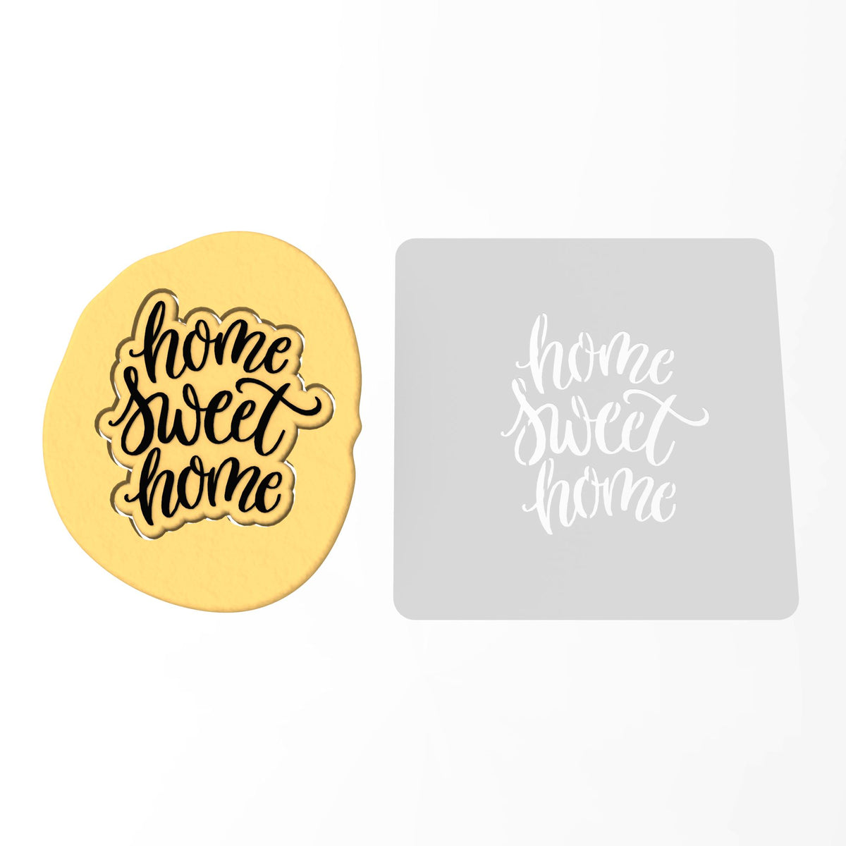 Home Sweet Home Cookie Cutter | Stamp | Stencil #2