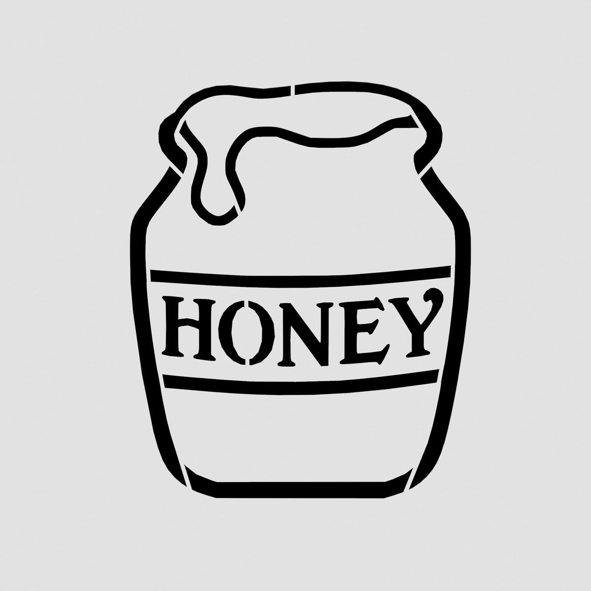 Honey Cookie Cutter | Stamp | Stencil #1