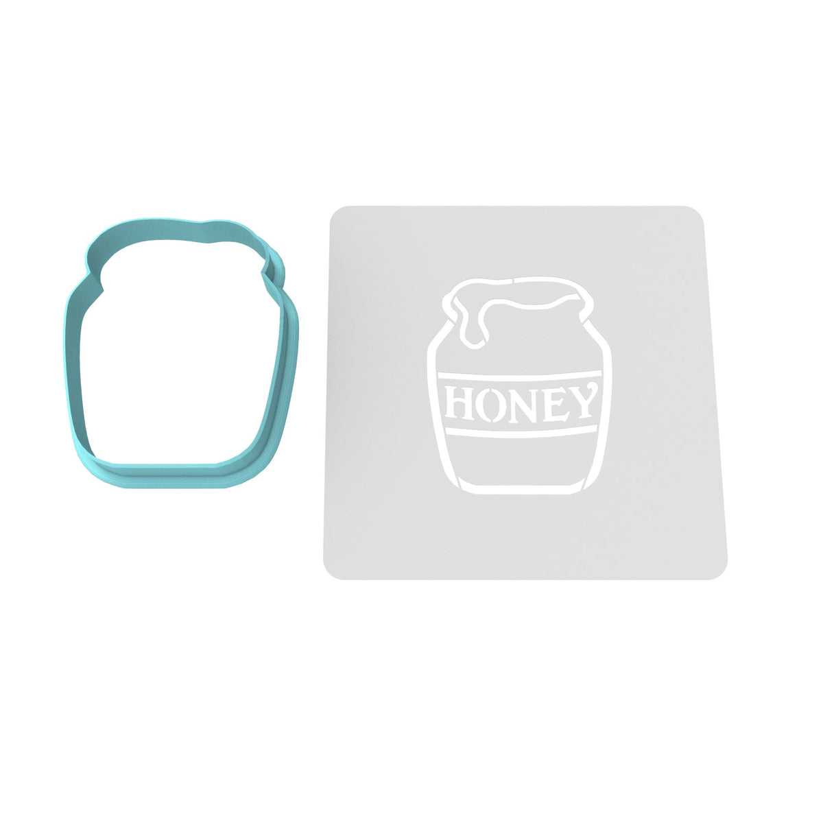 Honey Cookie Cutter | Stamp | Stencil #1