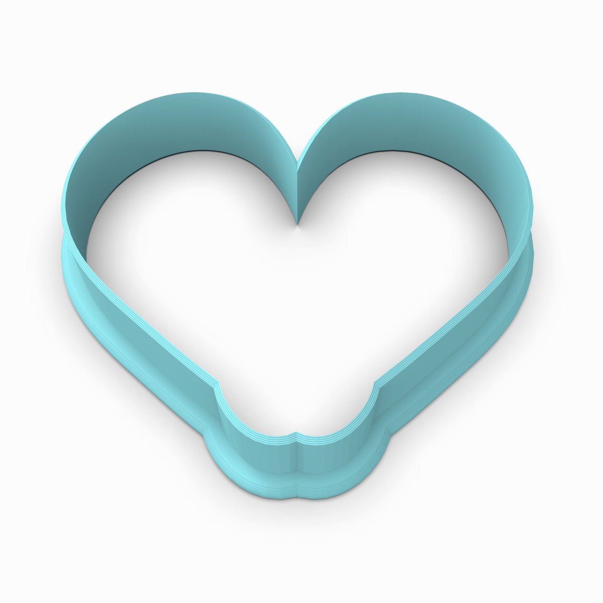 Hook Fishing Heart Cookie Cutter | Stamp | Stencil #1