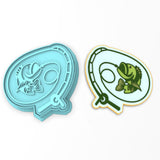 Hooked Bass Cookie Cutter | Stamp | Stencil #1
