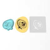 Hooked Bass Cookie Cutter | Stamp | Stencil #1