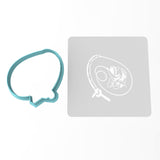 Hooked Bass Cookie Cutter | Stamp | Stencil #1