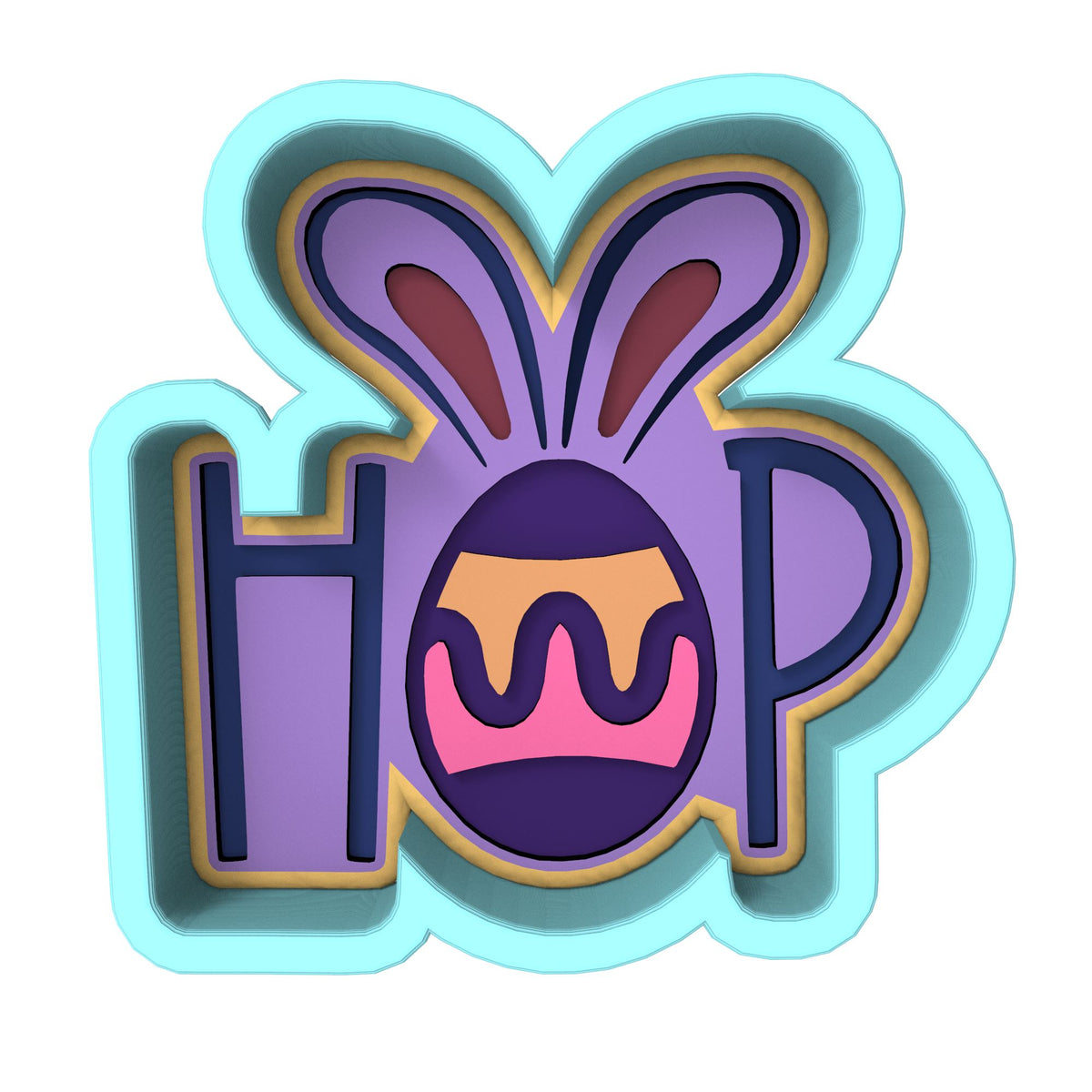 Hop Cookie Cutter | Stamp | Stencil #1 Animals & Dinosaurs Cookie Cutter Lady 