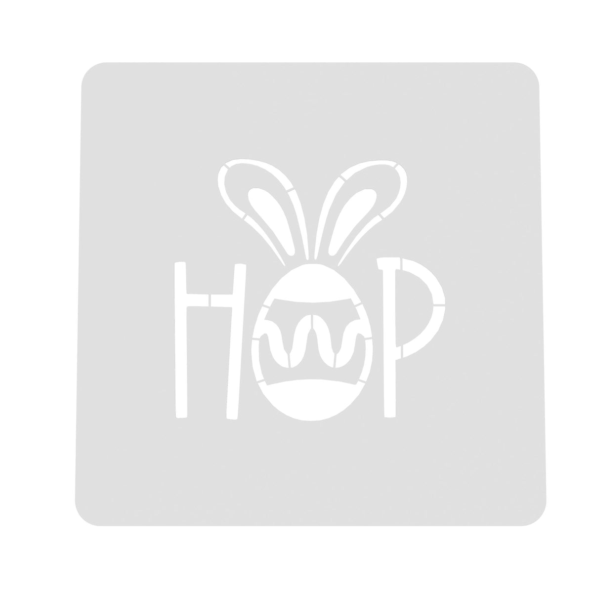 Hop Cookie Cutter | Stamp | Stencil #1 Animals & Dinosaurs Cookie Cutter Lady MINI - 2 Inches (5cm) Stencil ONLY 