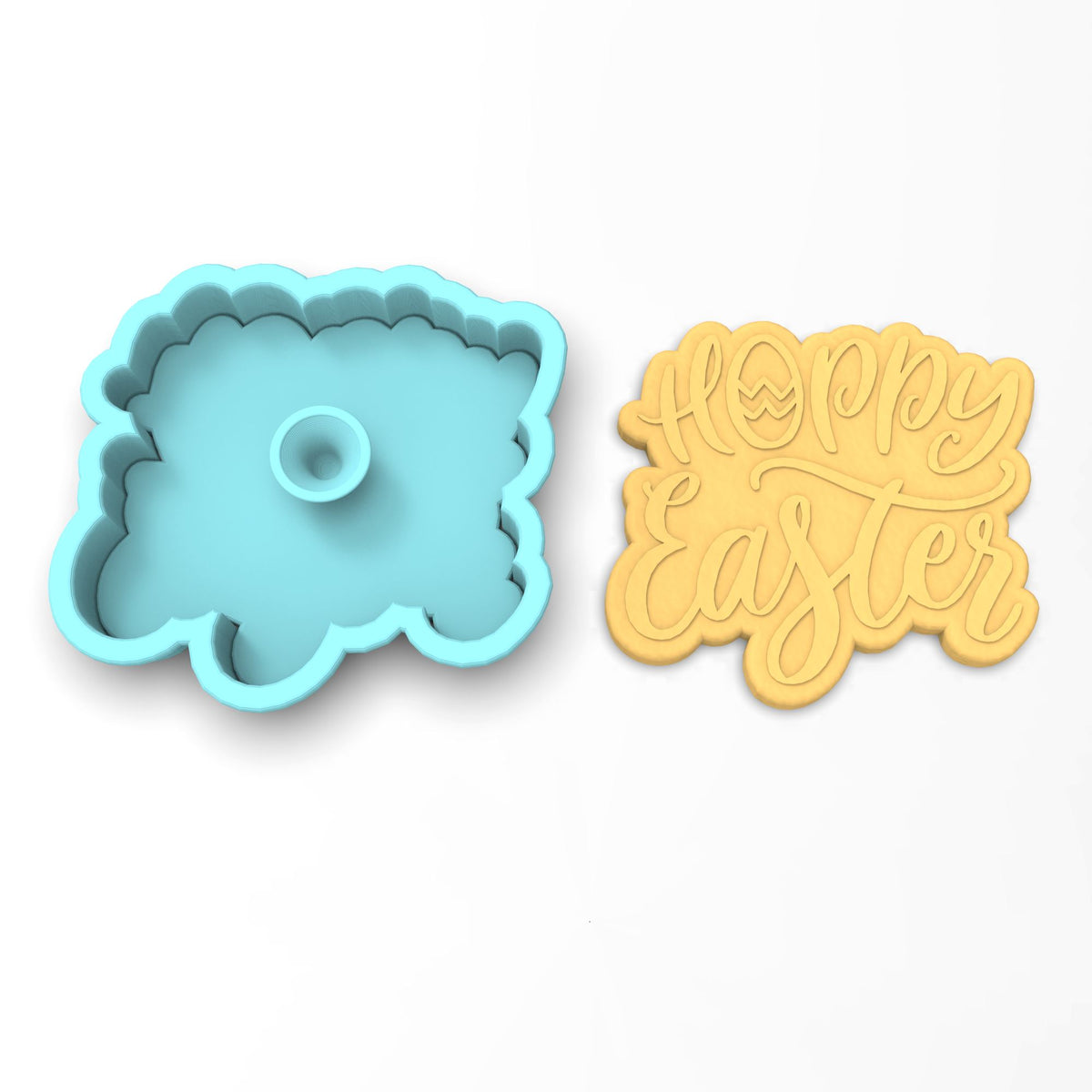 Hoppy Easter Cookie Cutter | Stamp | Stencil #1
