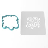 Hoppy Easter Cookie Cutter | Stamp | Stencil #1