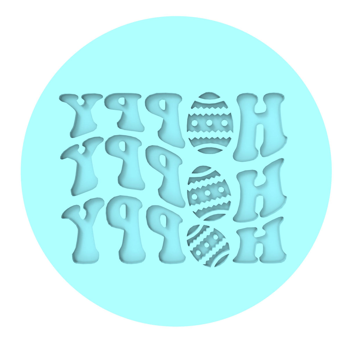 Hoppy Hoppy Hoppy Cookie Cutter | Stamp | Stencil #1 Animals & Dinosaurs Cookie Cutter Lady MINI - 2 Inches (5cm) Debosser ONLY 