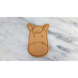 Horse Face Cookie Cutter  Stamp & Outline #1