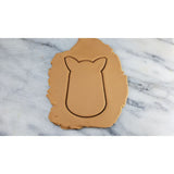 Horse Face Cookie Cutter  Stamp & Outline #1