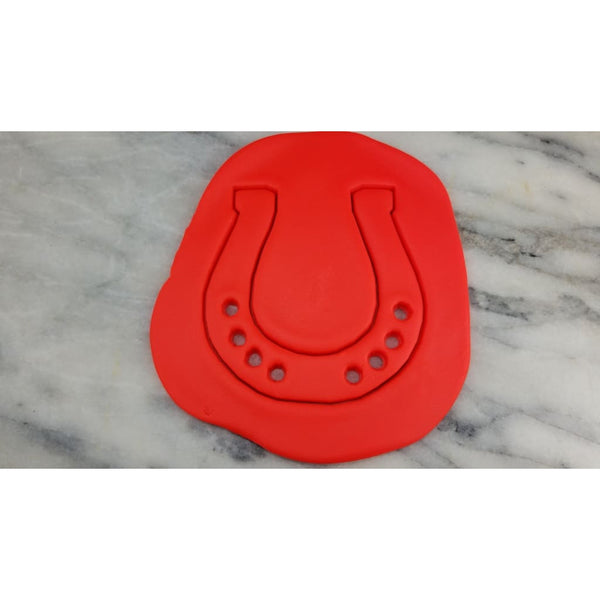 Horseshoe Cookie Cutter  Stamp & Outline #1