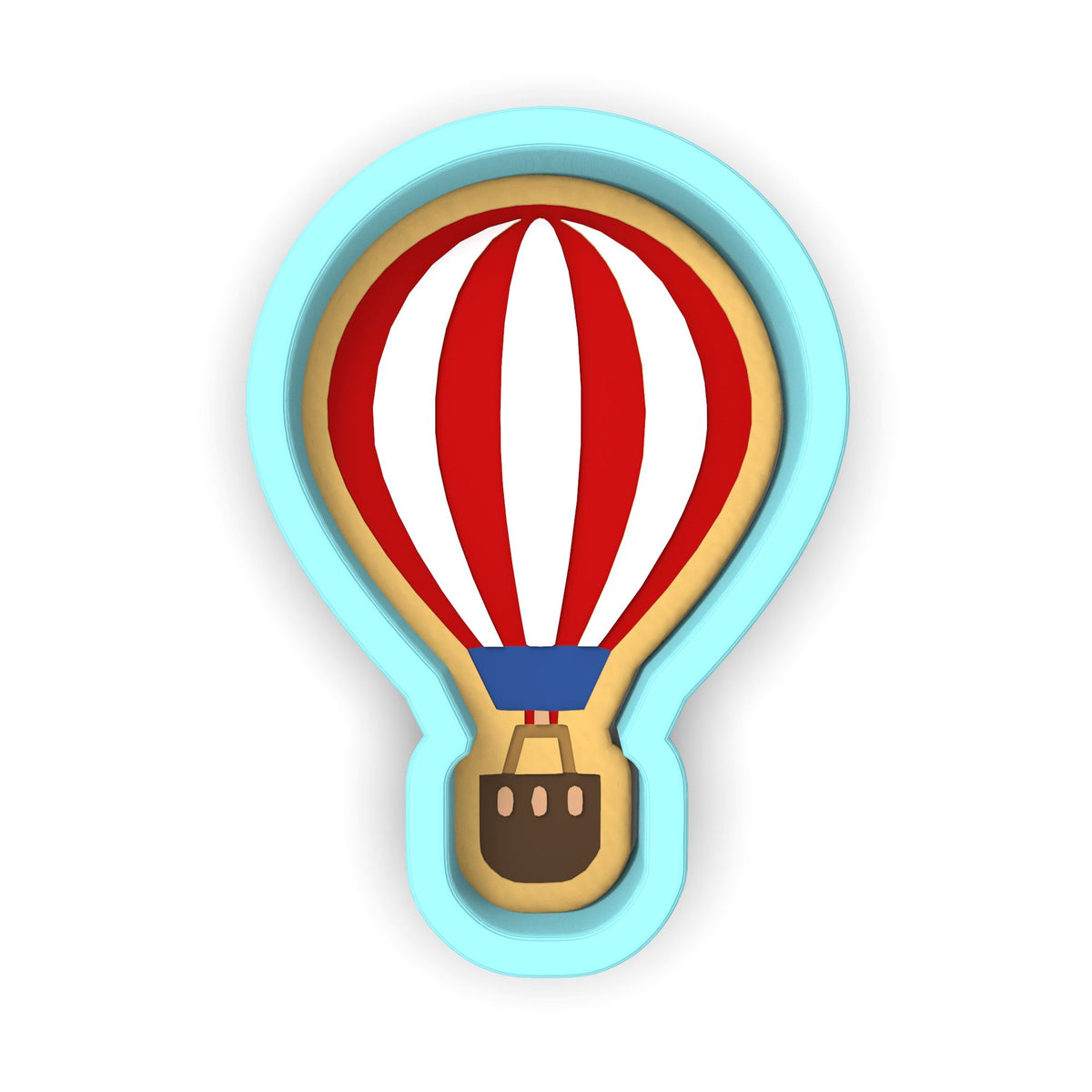 Hot Air Balloon Cookie Cutter | Stamp | Stencil #1