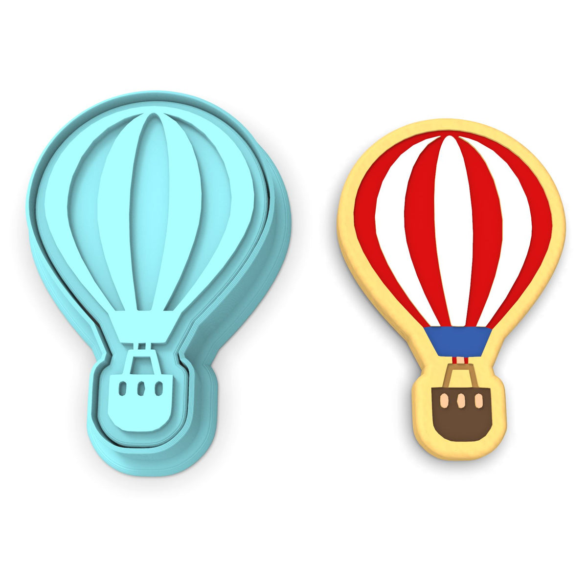 Hot Air Balloon Cookie Cutter | Stamp | Stencil #1