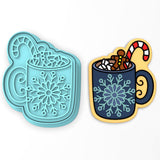 Hot Chocolate Cookie Cutter | Stamp | Stencil #2