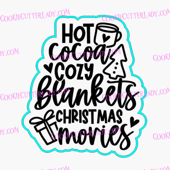 Hot Coco Blankets Movies Cookie Cutter | Stamp | Stencil