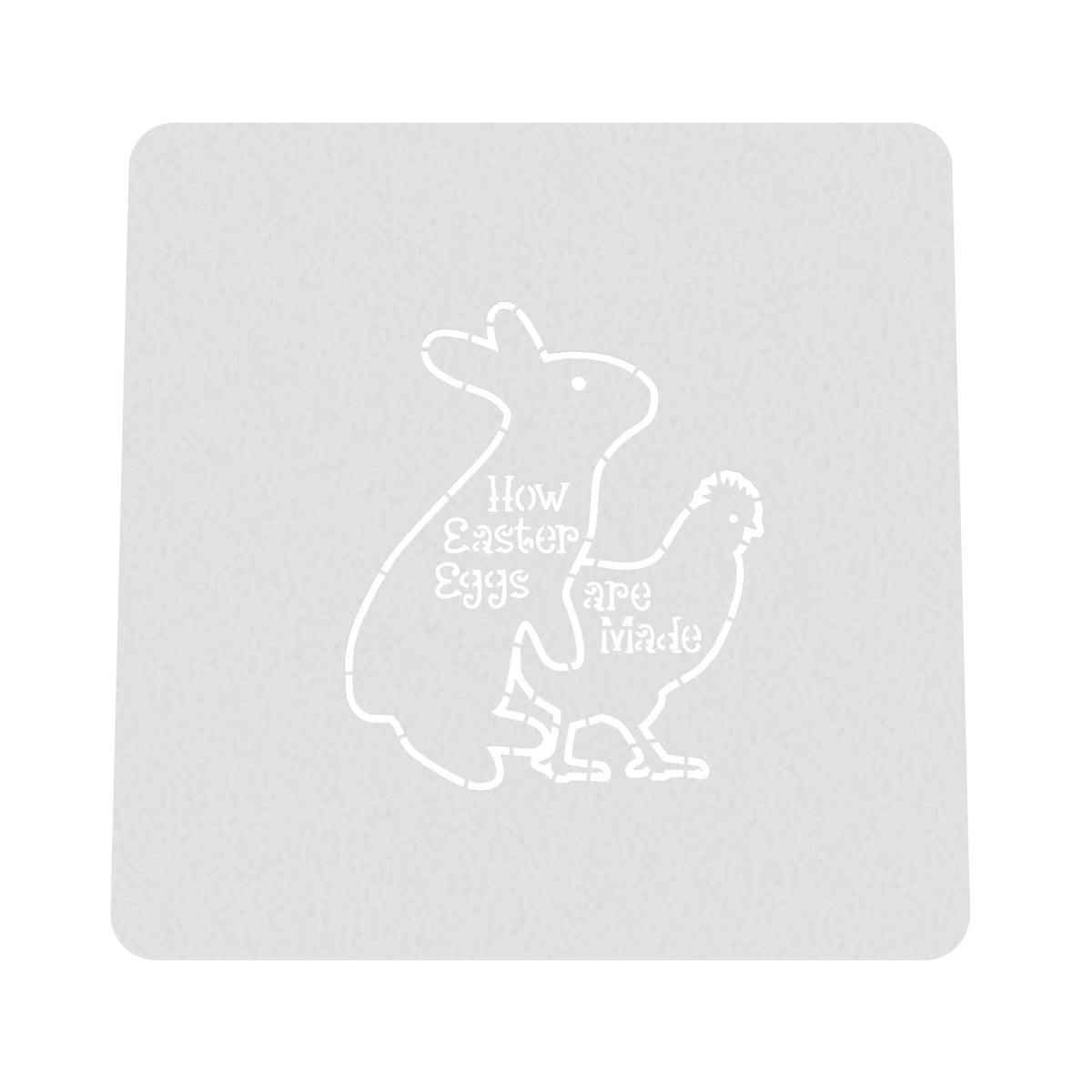 How Easter Eggs Are Made Cookie Cutter | Stamp | Stencil #1 Animals & Dinosaurs Cookie Cutter Lady MINI - 2 Inches (5cm) Stencil ONLY 