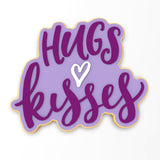 Hugs and Kisses Cookie Cutter | Stamp | Stencil #1