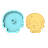 Human Skull Cookie Cutter | Stamp | Stencil #1