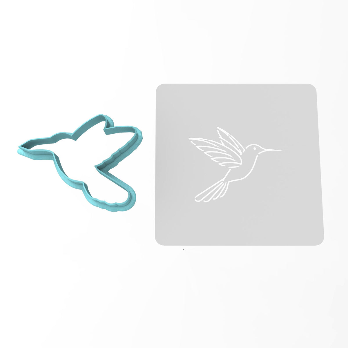Hummingbird Cookie Cutter | Stamp | Stencil #1