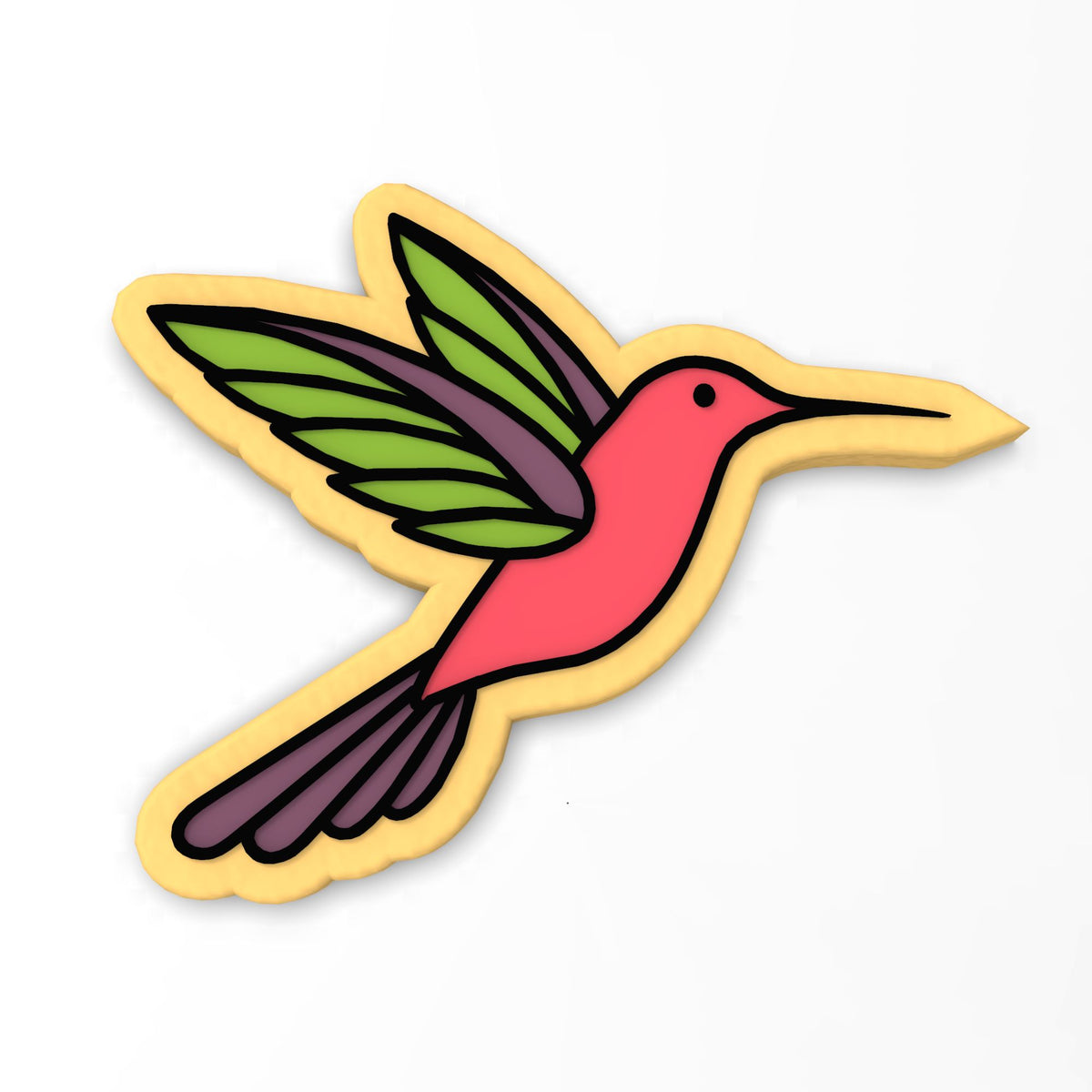 Hummingbird Cookie Cutter | Stamp | Stencil #1