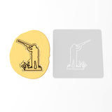 Hunter Cookie Cutter | Stamp | Stencil #2