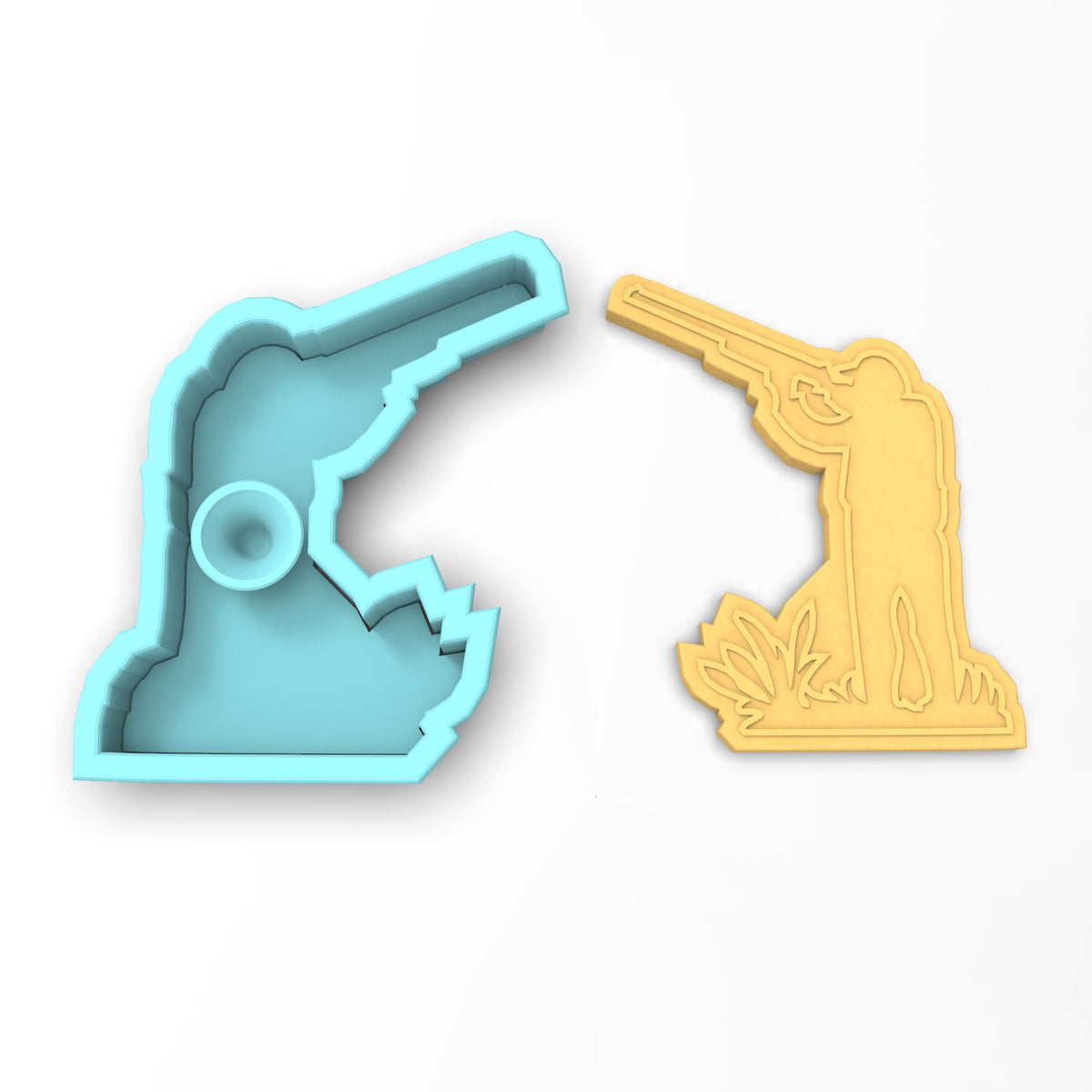 Hunter Cookie Cutter | Stamp | Stencil #2