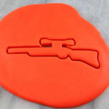 Hunting Sniper Rifle Cookie Cutter Outline 1 - Boys/ Army / Outdoorsman
