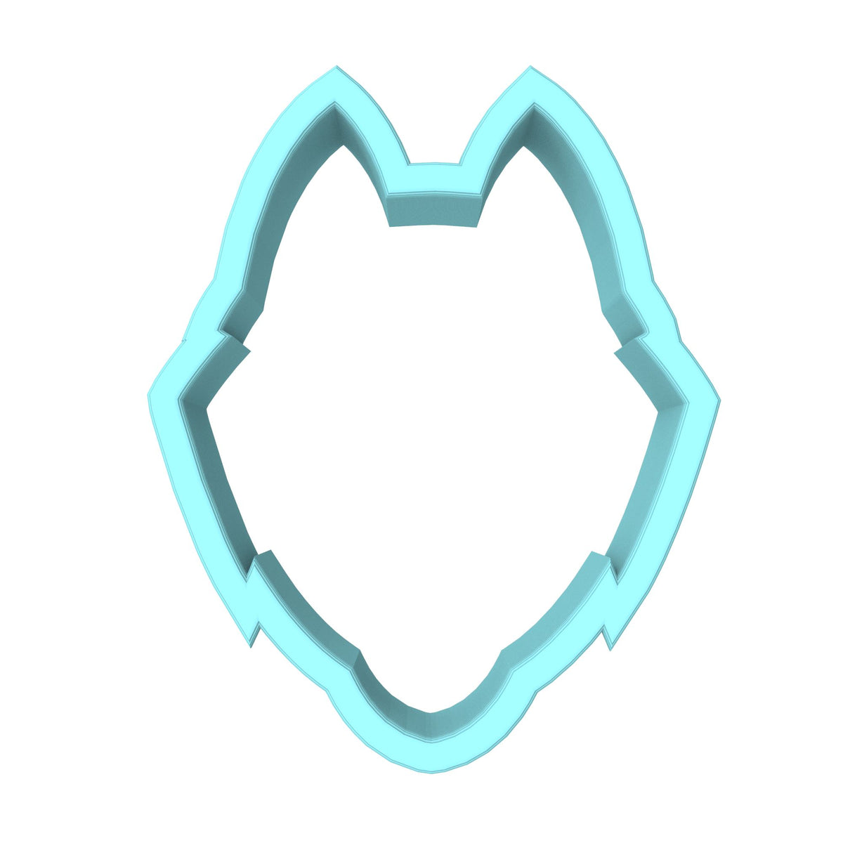 Husky Wolf Cookie Cutter | Stamp | Stencil #1 Animals & Dinosaurs Cookie Cutter Lady MINI - 2 Inches (5cm) Cookie Cutter ONLY (Outline) 