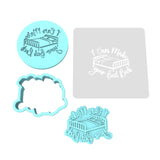I Can Make Your Bed Rock Cookie Cutter | Stamp | Stencil #1 Bachelorette & Bachelor Cookie Cutter Lady MINI - 2 Inches (5cm) **FULL SET BUNDLE** Cutter + Stamp + Stencil + Debosser **BEST DEAL** 