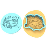I Can Make Your Bed Rock Cookie Cutter | Stamp | Stencil #1 Bachelorette & Bachelor Cookie Cutter Lady MINI - 2 Inches (5cm) **BUNDLE** Cutter + Debosser 