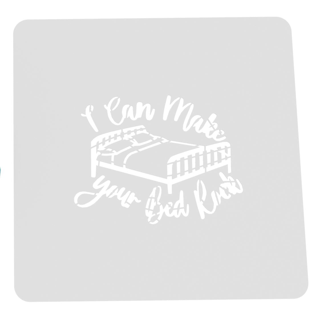 I Can Make Your Bed Rock Cookie Cutter | Stamp | Stencil #1 Bachelorette & Bachelor Cookie Cutter Lady MINI - 2 Inches (5cm) Stencil ONLY 