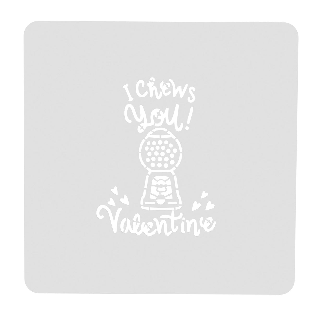 I Chews You Cookie Cutter | Stamp | Stencil Wedding / Baby / V Day Cookie Cutter Lady MINI - 2 Inches (5cm) Stencil ONLY 