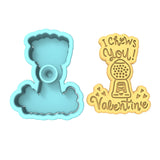 I Chews You Cookie Cutter | Stamp | Stencil Wedding / Baby / V Day Cookie Cutter Lady 