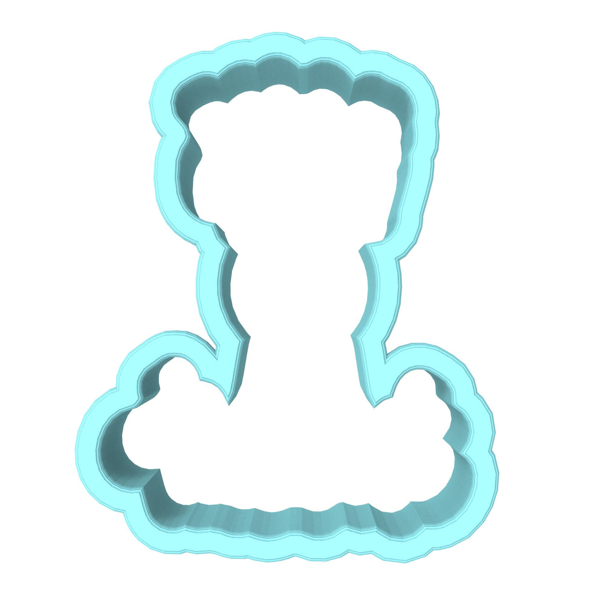 I Chews You Cookie Cutter | Stamp | Stencil Wedding / Baby / V Day Cookie Cutter Lady MINI - 2 Inches (5cm) Cookie Cutter ONLY (Outline) 