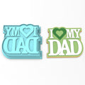 I Heart My Dad Cookie Cutter | Stamp | Stencil #1