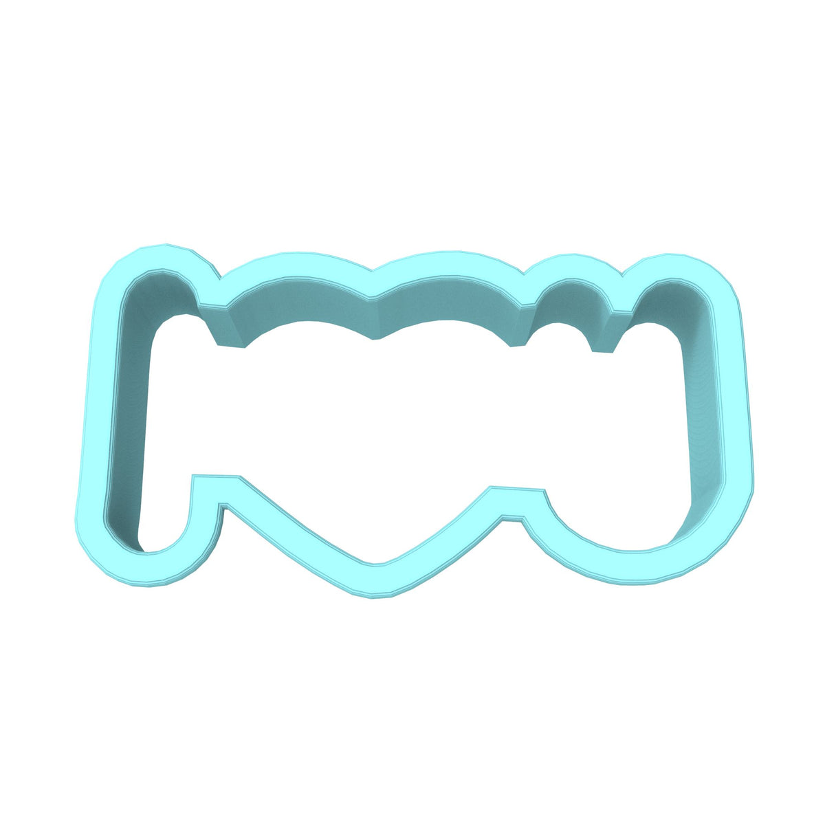 I Heart You Horizontal Cookie Cutter | Stamp | Stencil Wedding / Baby / V Day Cookie Cutter Lady 