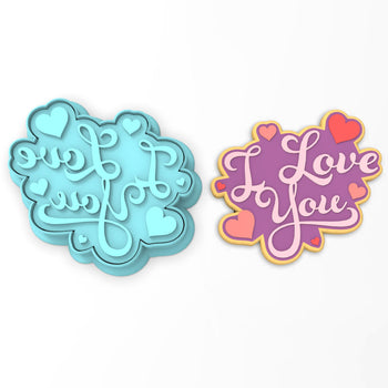I Love You Cookie Cutter | Stamp | Stencil