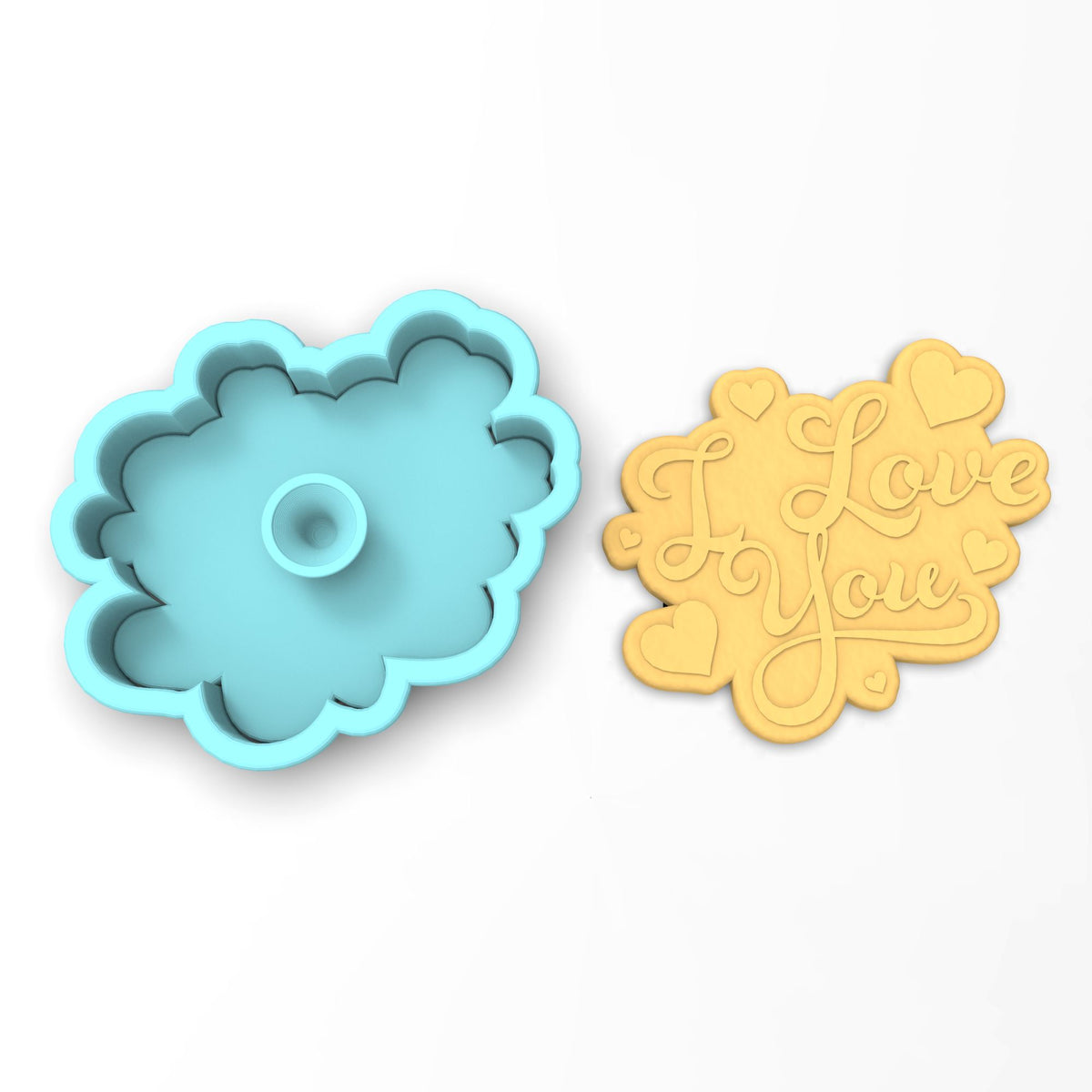 I Love You Cookie Cutter | Stamp | Stencil