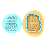 I Love You to the Moon and Back Cookie Cutter | Stamp | Stencil #1 Wedding / Baby / V Day Cookie Cutter Lady MINI - 2 Inches (5cm) **BUNDLE** Cutter + Debosser 