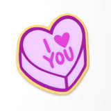 I Love You Valentine Candy Heart Cookie Cutter | Stamp | Stencil