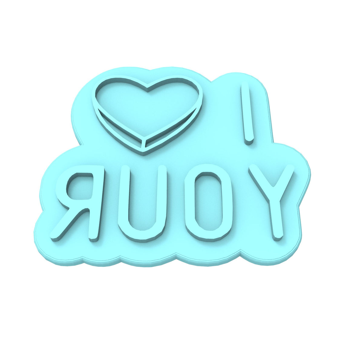 I Love Your Cookie Cutter | Stamp | Stencil Wedding / Baby / V Day Cookie Cutter Lady 