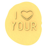 I Love Your Cookie Cutter | Stamp | Stencil Wedding / Baby / V Day Cookie Cutter Lady 