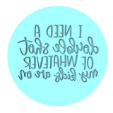 I Need a Double Shot Cookie Cutter | Stamp | Stencil Animals & Dinosaurs Cookie Cutter Lady MINI - 2 Inches (5cm) Debosser ONLY 