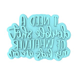 I Need a Double Shot Cookie Cutter | Stamp | Stencil Animals & Dinosaurs Cookie Cutter Lady MINI - 2 Inches (5cm) Stamp ONLY 