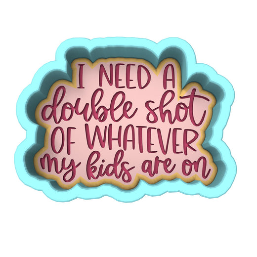 I Need a Double Shot Cookie Cutter | Stamp | Stencil Animals & Dinosaurs Cookie Cutter Lady 