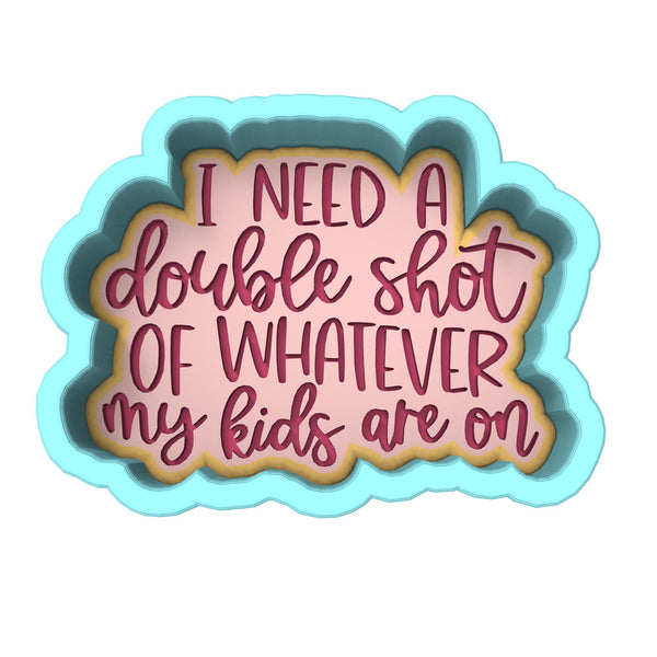 I Need a Double Shot Cookie Cutter | Stamp | Stencil Animals & Dinosaurs Cookie Cutter Lady 