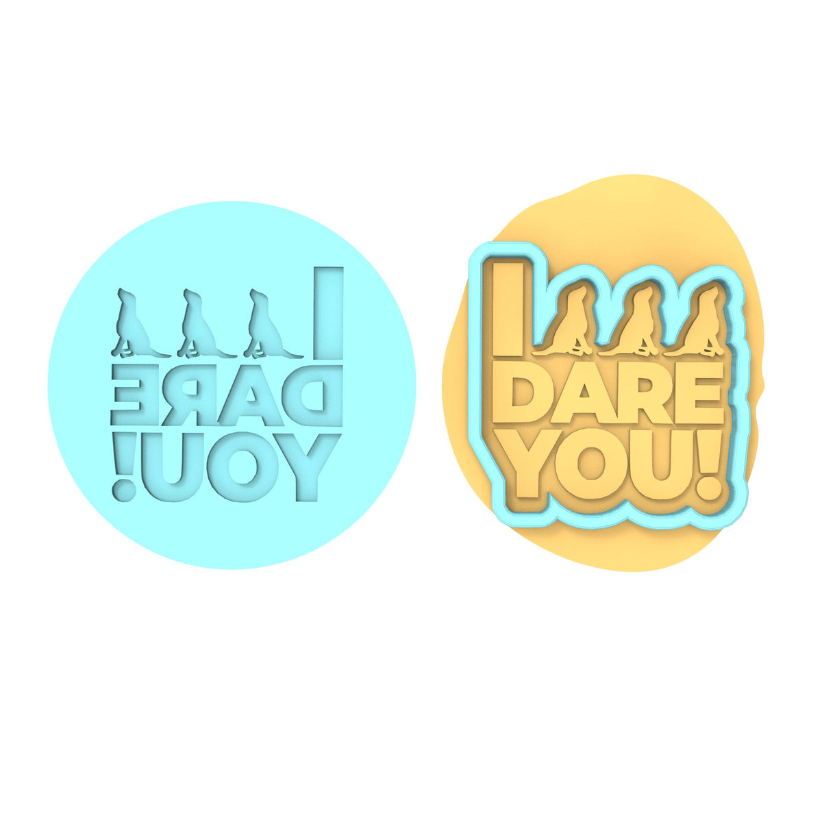 I Triple Dog Dare You Cookie Cutter | Stamp | Stencil #1 Xmas / Winter / NYE Cookie Cutter Lady 