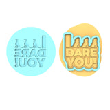 I Triple Dog Dare You Cookie Cutter | Stamp | Stencil #1 Xmas / Winter / NYE Cookie Cutter Lady 