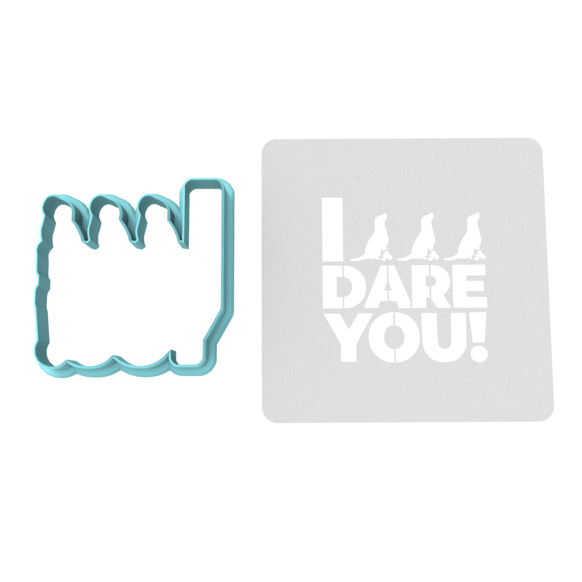 I Triple Dog Dare You Cookie Cutter | Stamp | Stencil #1 Xmas / Winter / NYE Cookie Cutter Lady 