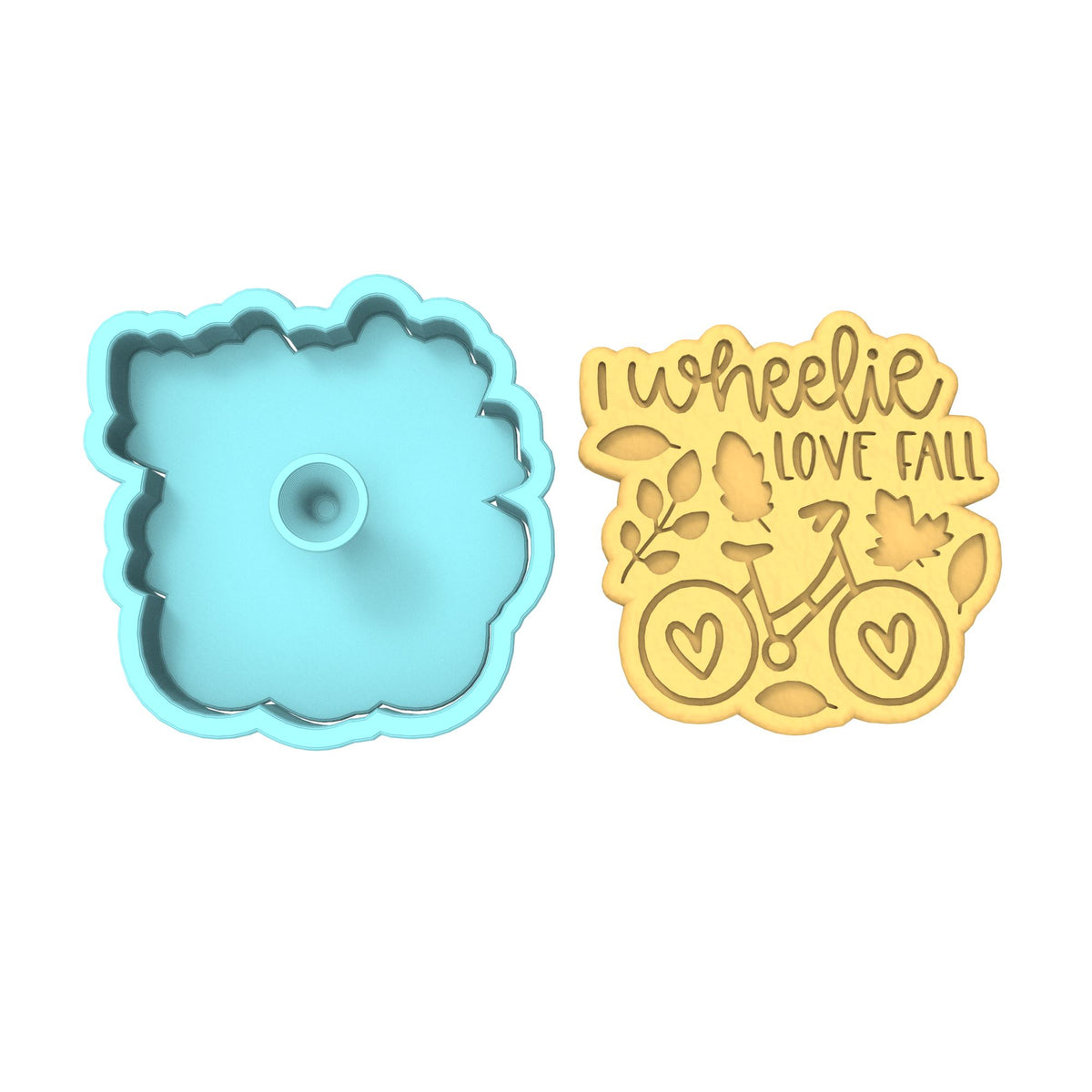 I Wheelie Love Fall Cookie Cutter | Stamp | Stencil #1 Halloween / Fall Cookie Cutter Lady 